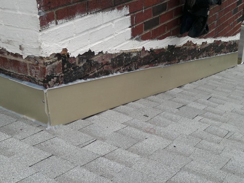 Aluminum flashing & counter flashing from "Pyramid Renovations