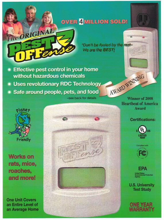 cover from Best Offense Products, Inc. PEST OFFENSE® Electronic Pest