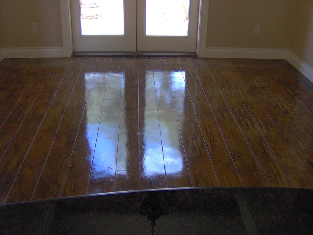 Interior concrete wood design from Custom Concrete Solutions in Schertz