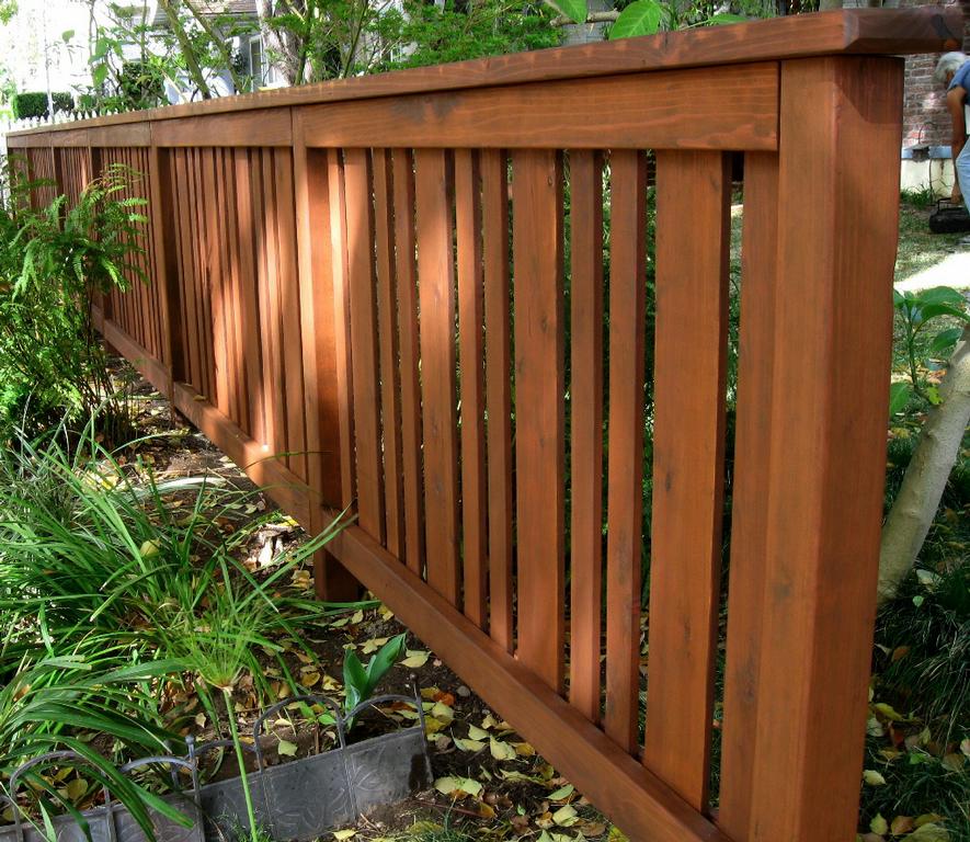 Mission Style Wood Trellis & FenceAltadena, California Craftsman