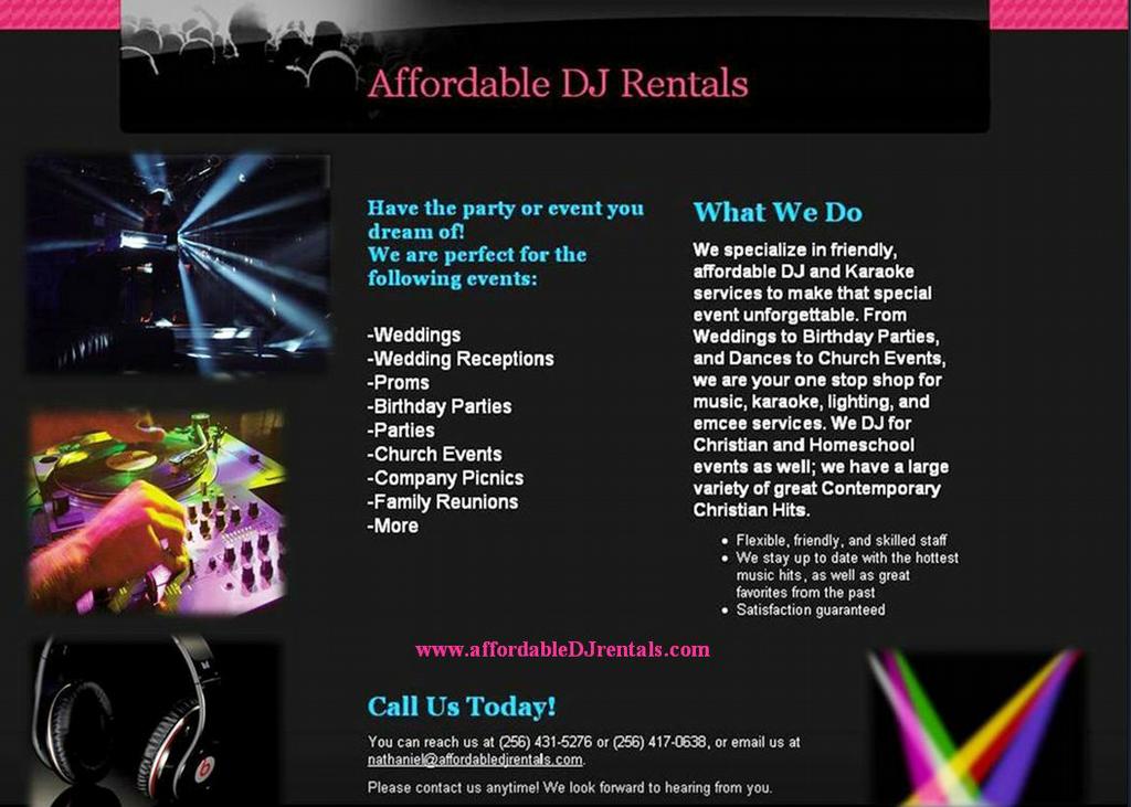 Affordable DJ and Karaoke Rentals Huntsville AL 35816 2564315276
