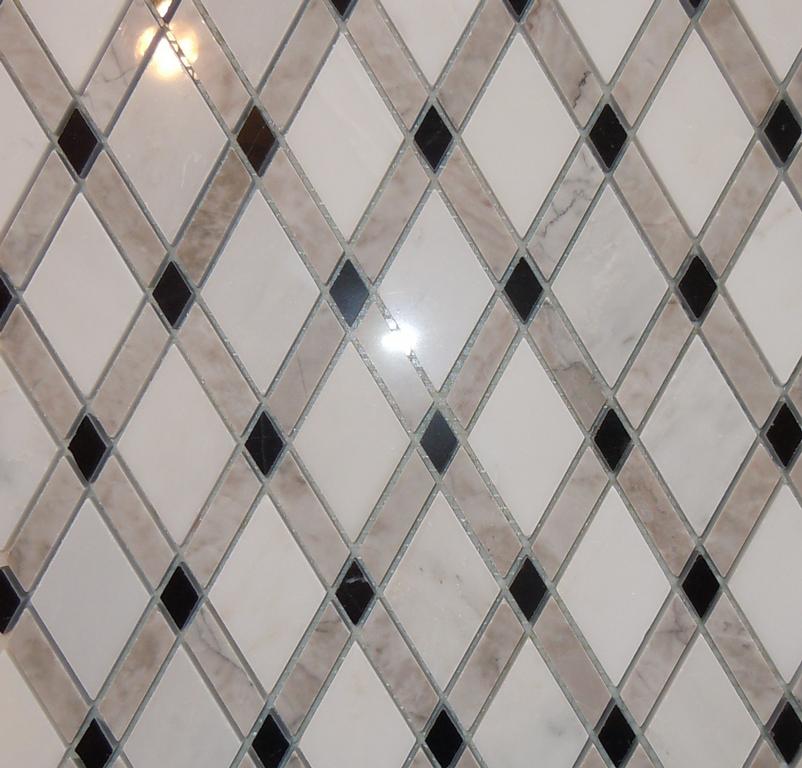 LatticeRhomboid TileDiamond TileMarble Mosaic from Classic Tile