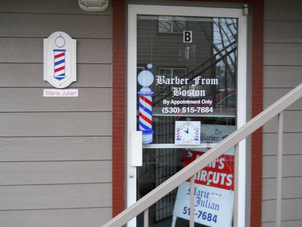 BARBER FROM BOSTON/ Marie Julian Redding CA 96002 5305157684