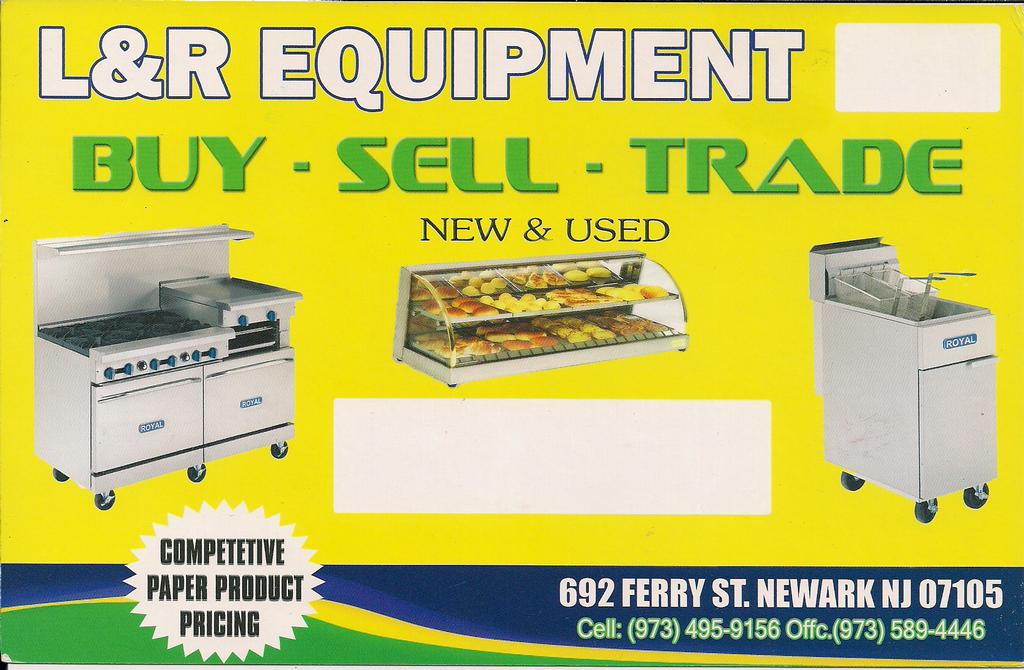 L & R Restaurant Equipment Newark NJ 07105 9734959156
