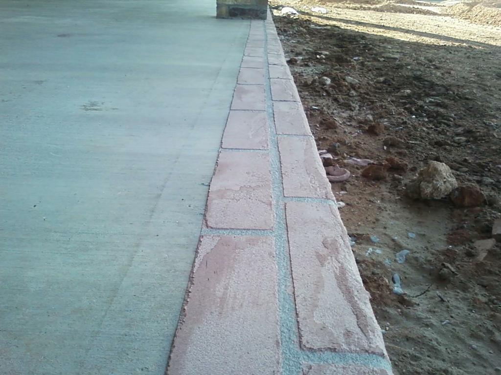 Patio Brick Border Overlay from Solid Impressions Abilene Decorative