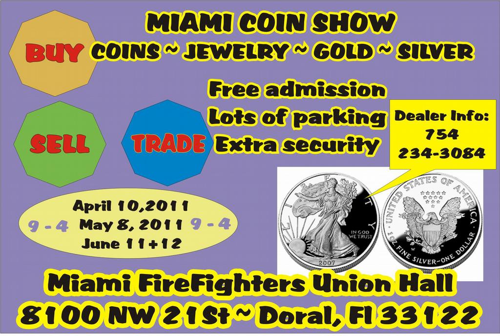 Miami Coin Shows Miami FL 33122 9543385210