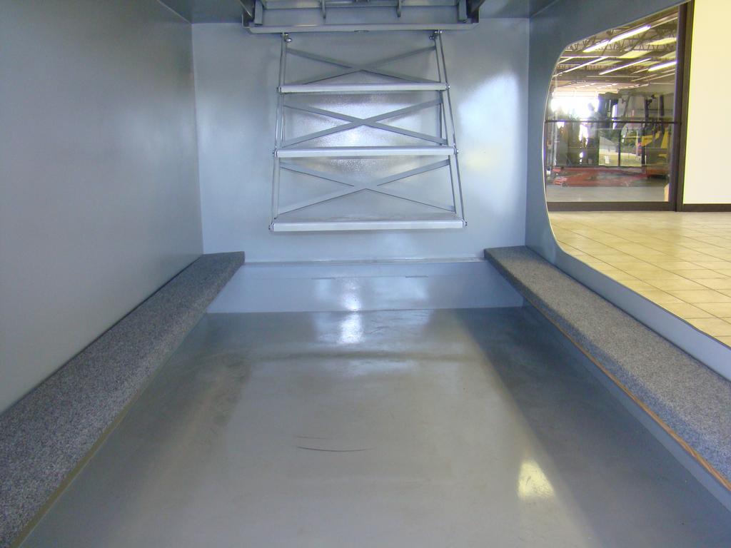 Inside tornado shelter from Smart Shelters Inc in Oklahoma City, OK 73129