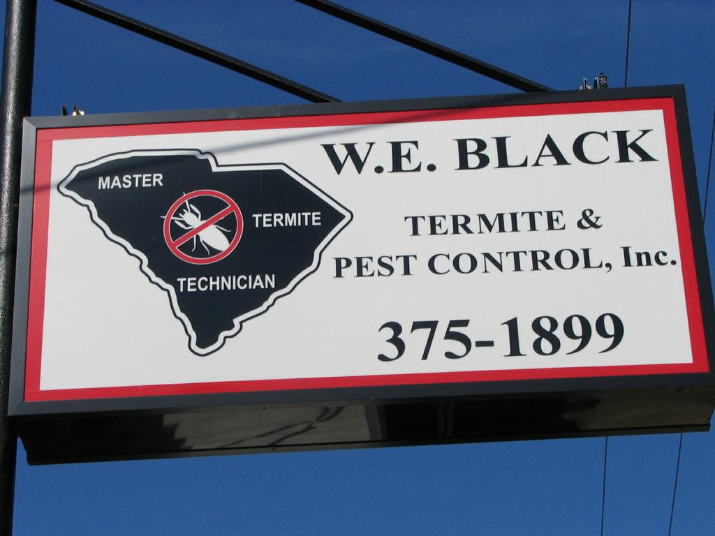 W. E. BLACK TERMITE & PEST CONTROL, INC. Anderson SC 29624 8882717702