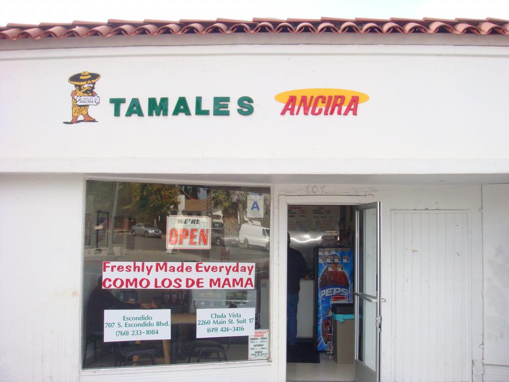 Tamales Ancira Chula Vista CA 91911 6194243416