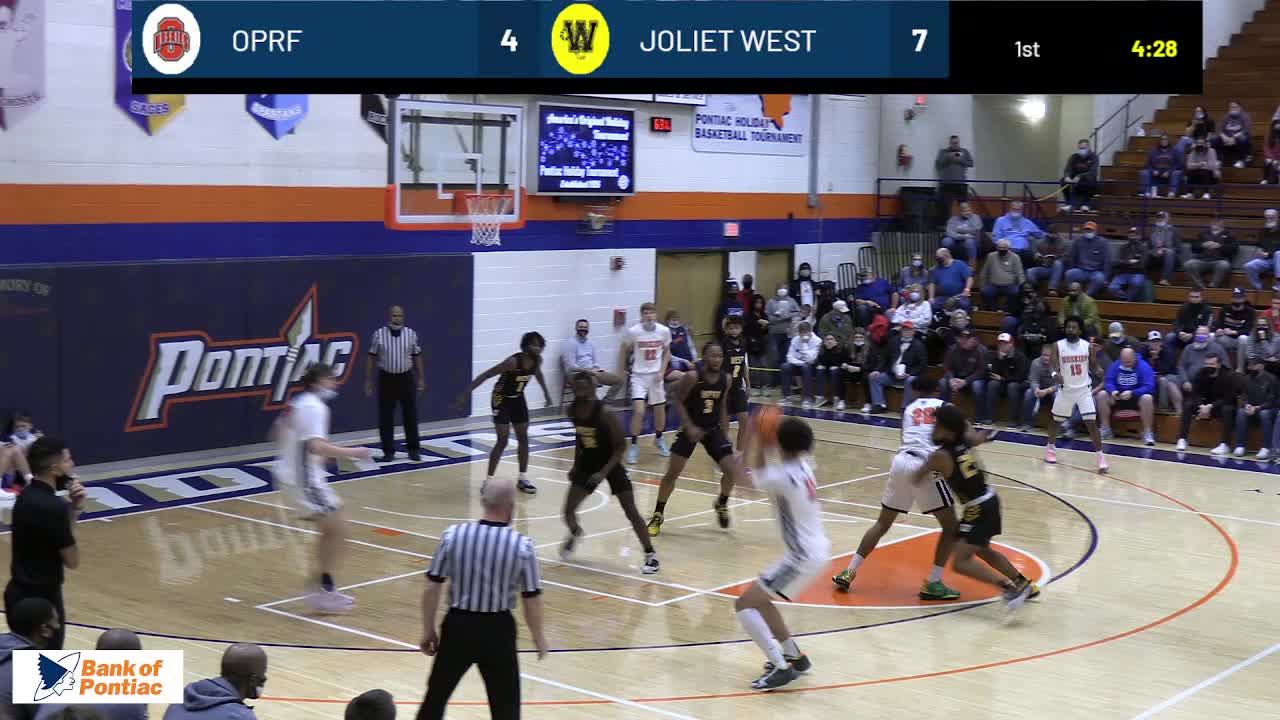 Game 24 OPRF vs Joliet West 90th Annual Pontiac Holiday Tournament