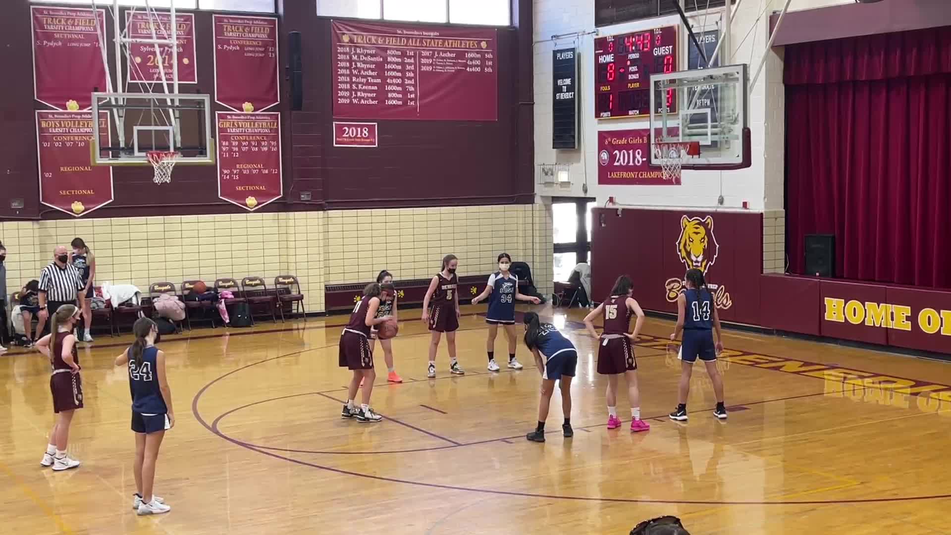 St Bens 8th Maroon vs ICSJ Basketball DerekDuman
