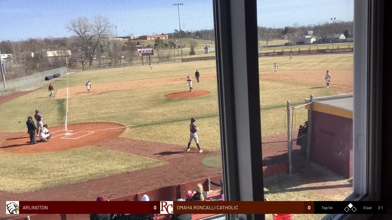 Omaha Roncalli vs. Arlington Baseball ENLBNlive