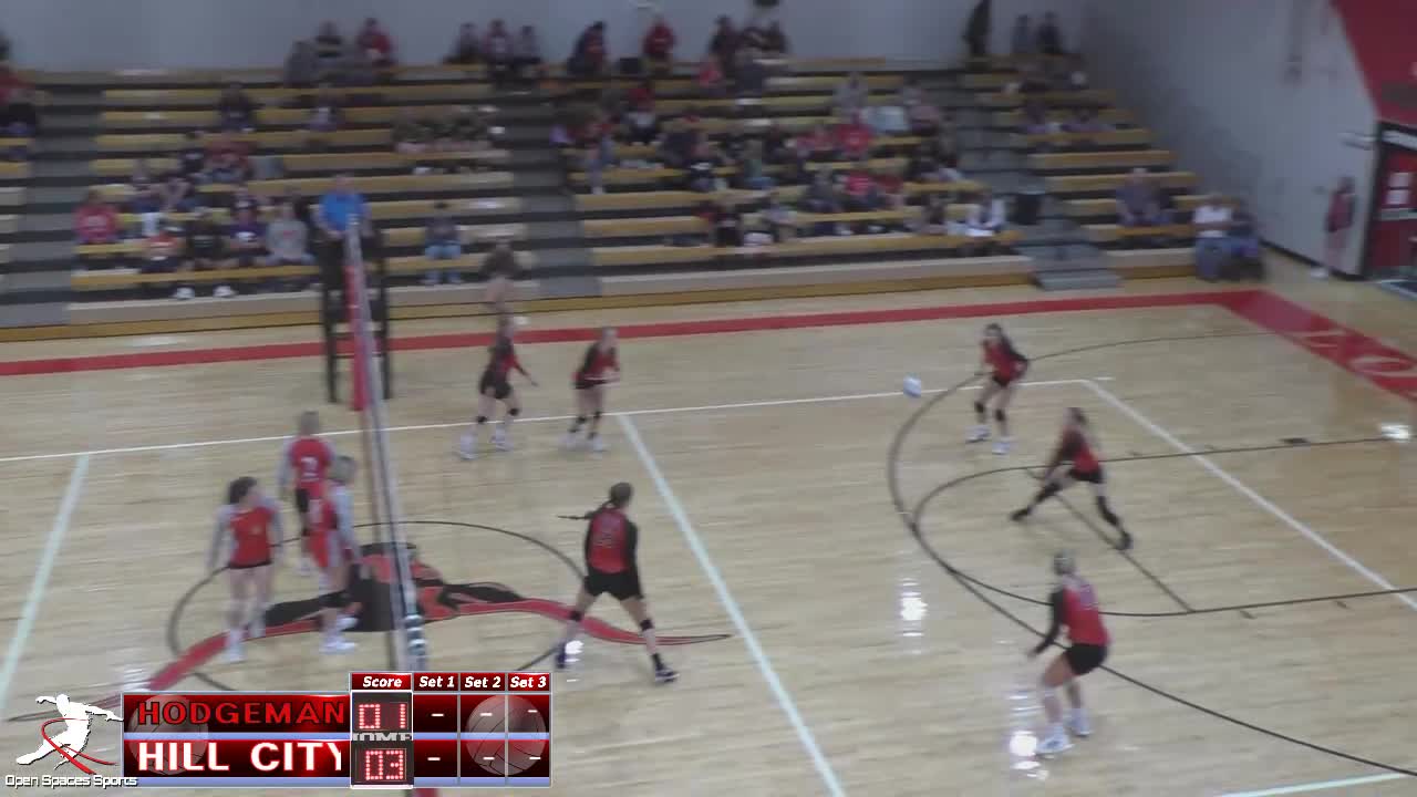 Hill City vs. Hodgeman County (HODGEMAN COUNTY TOURNAMENT) Volleyball