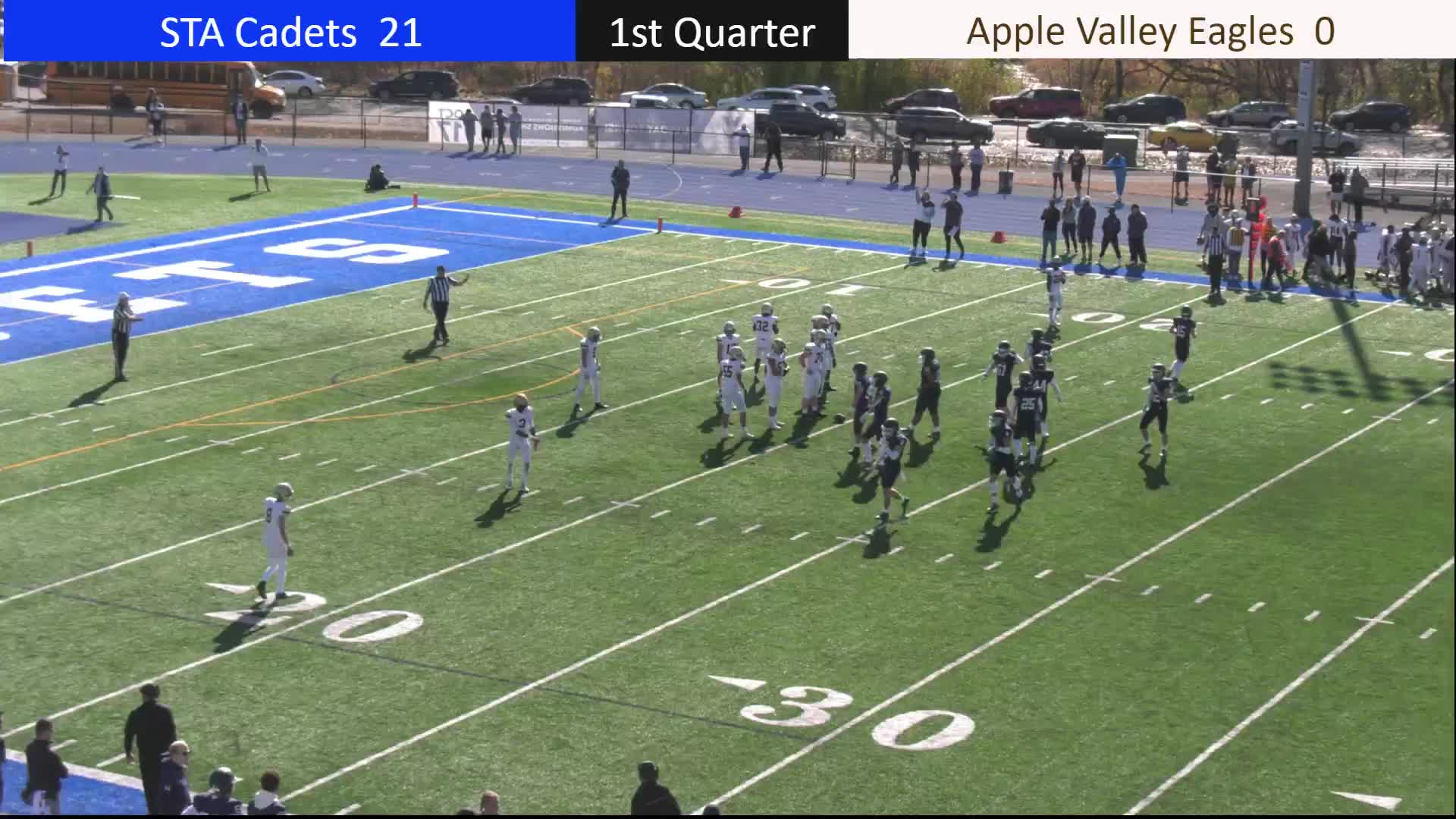 Playoff Football STA vs Apple Valley Football CadetBroadcasting