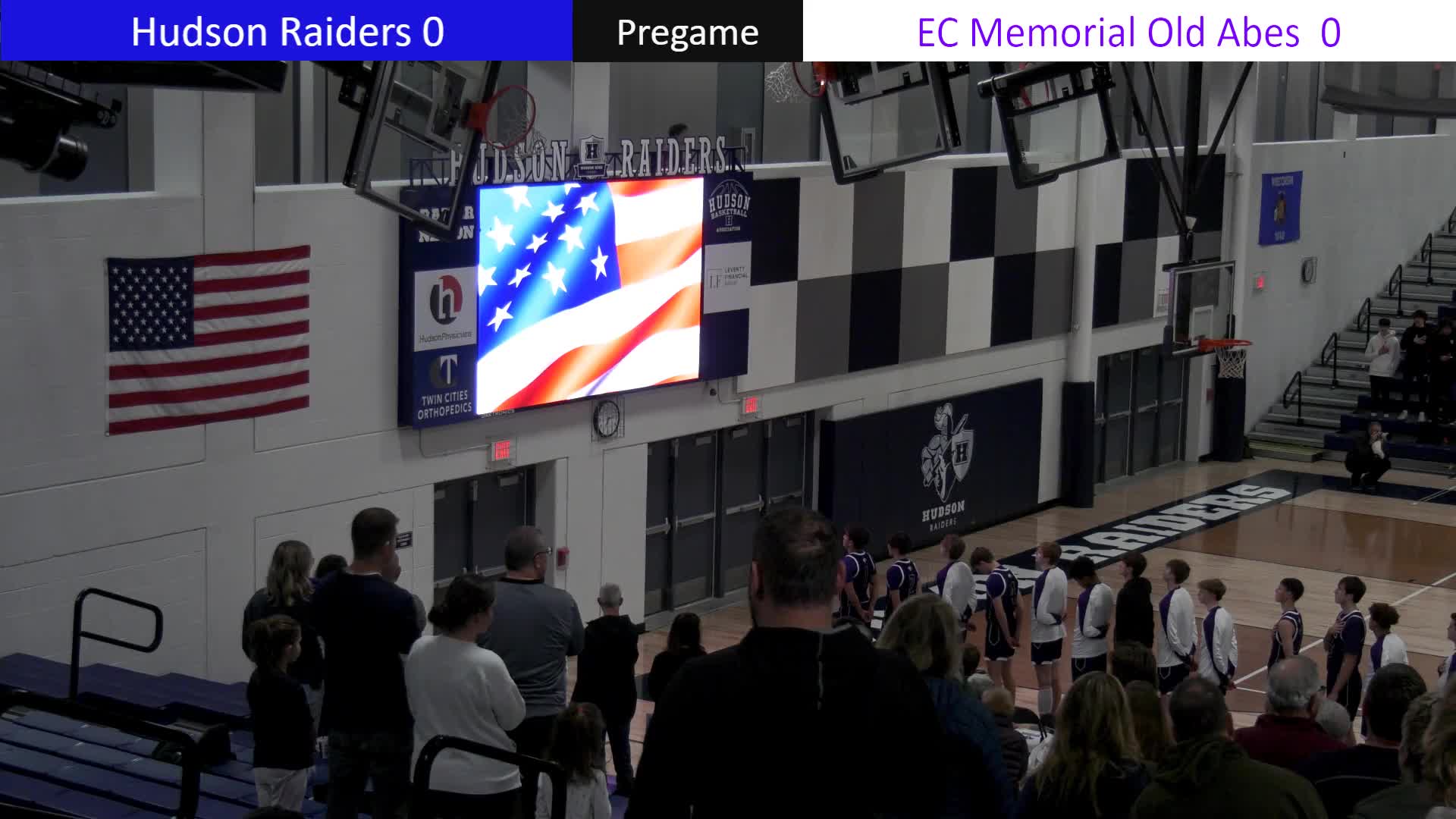 Boys Basketball Hudson vs EC Memorial Basketball HudsonBroadcasting