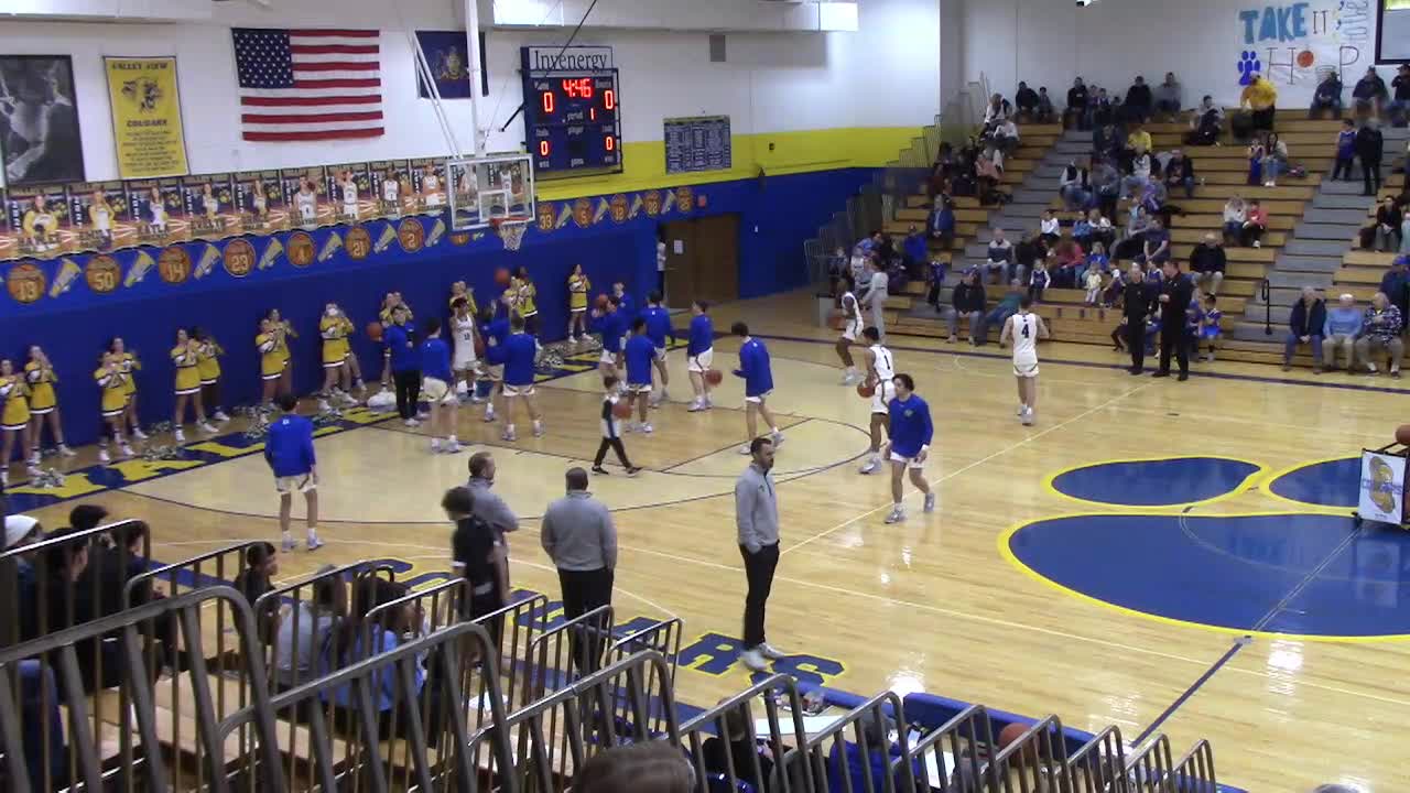 Boys Basketball Delaware Valley at Valley View Basketball