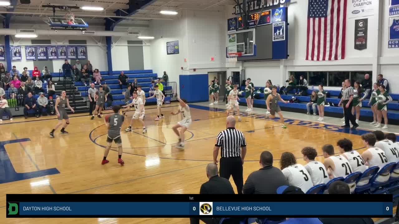 Dayton vs Bellevue 36th District Boys Basketball Basketball