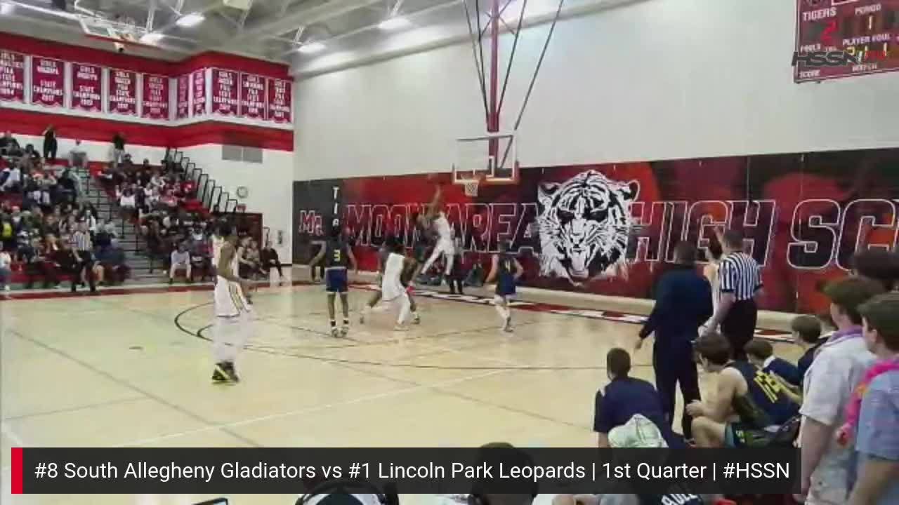 WPIAL Boys Basketball 4A Quarterfinals South Allegheny at Lincoln