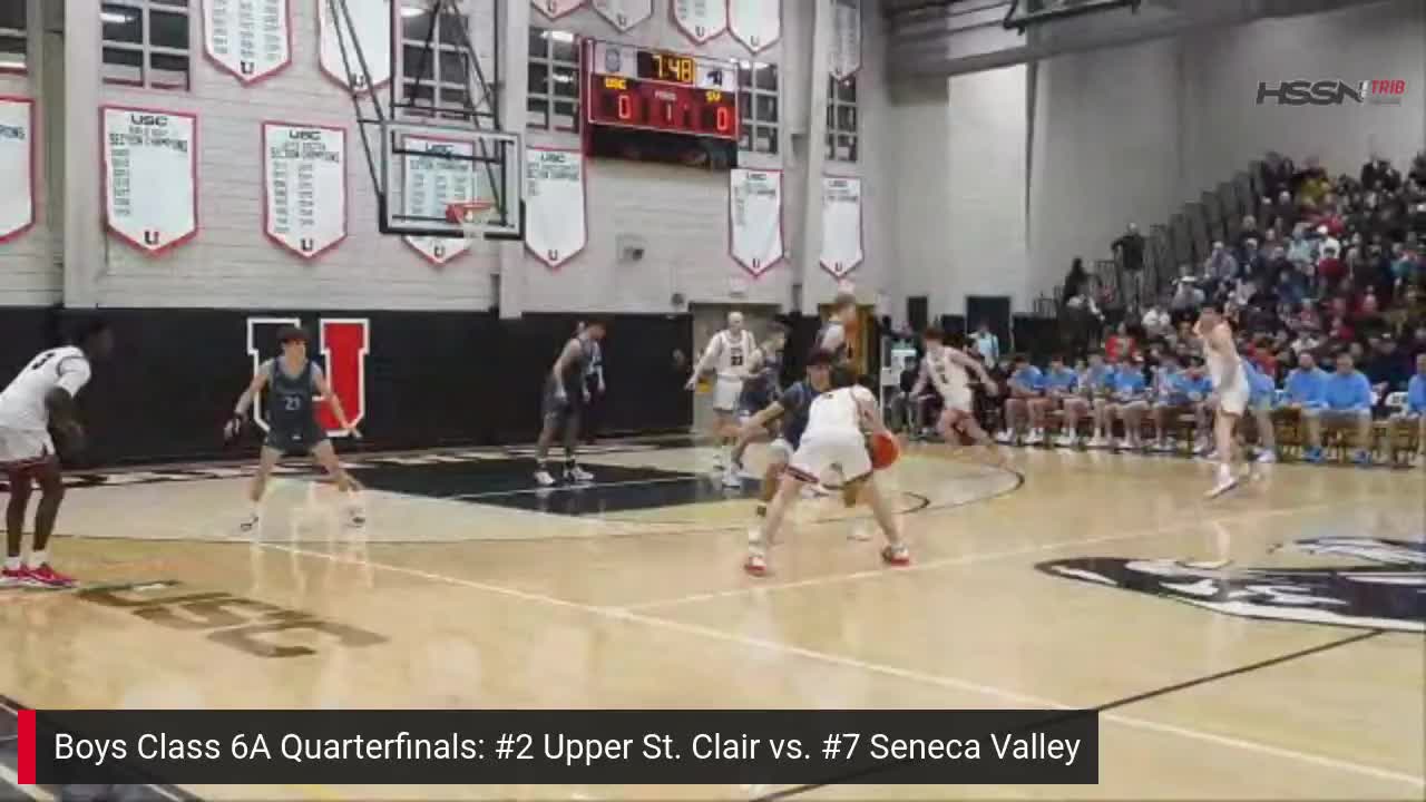 WPIAL Boys Basketball 6A Quarterfinals Seneca Valley at Upper St