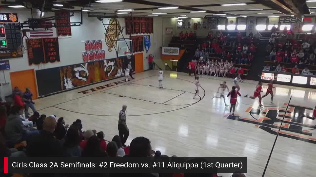 WPIAL Girls Basketball 2A Semifinals Aliquippa at Freedom