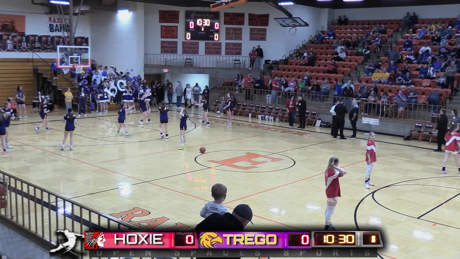 Hoxie vs Trego (G) SubState Semi Finals Basketball OpenSpacesSports2