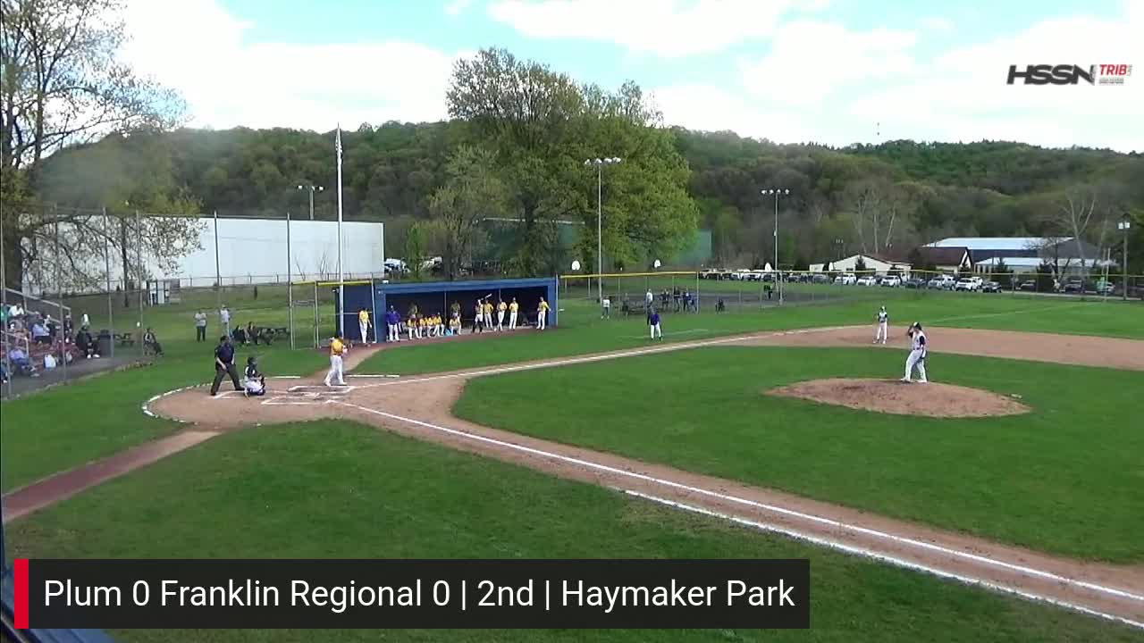 WPIAL Baseball Plum at Franklin Regional Baseball TribLIVEHSSN1