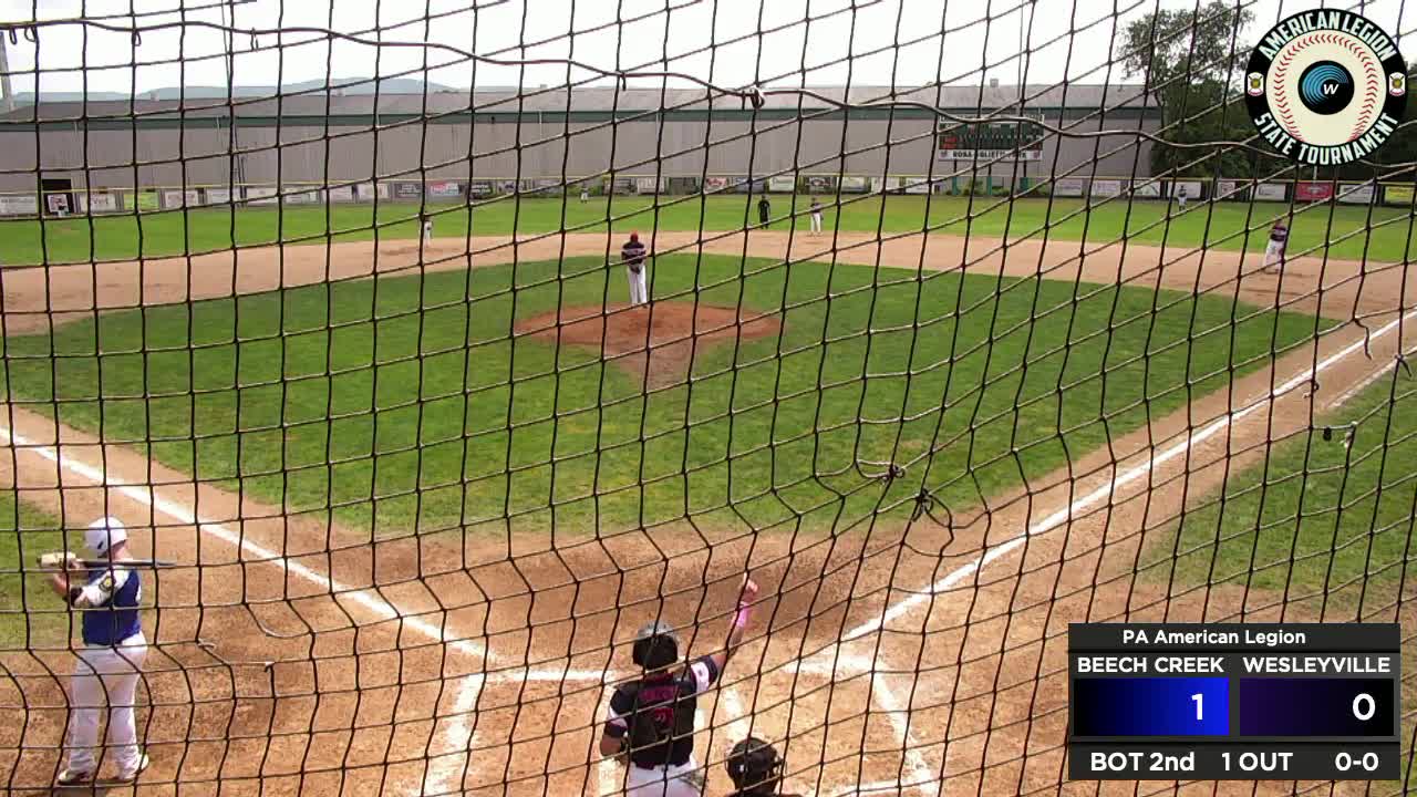 Game 6 Beech Creek vs. Wesleyville (PA American Legion Baseball Tournament) Baseball