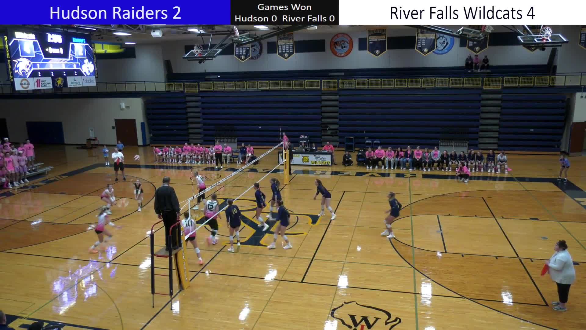 Volleyball Hudson at River Falls Volleyball HudsonBroadcasting