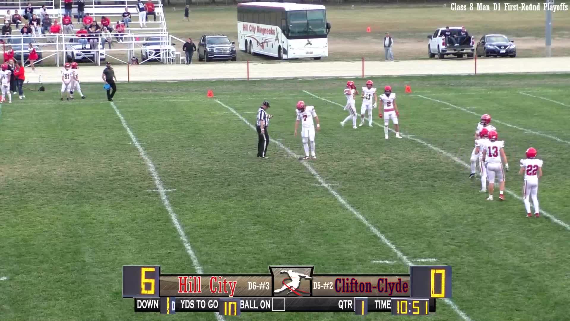 Hill City CliftonClyde (FirstRound 8mD1 Playoffs) Football