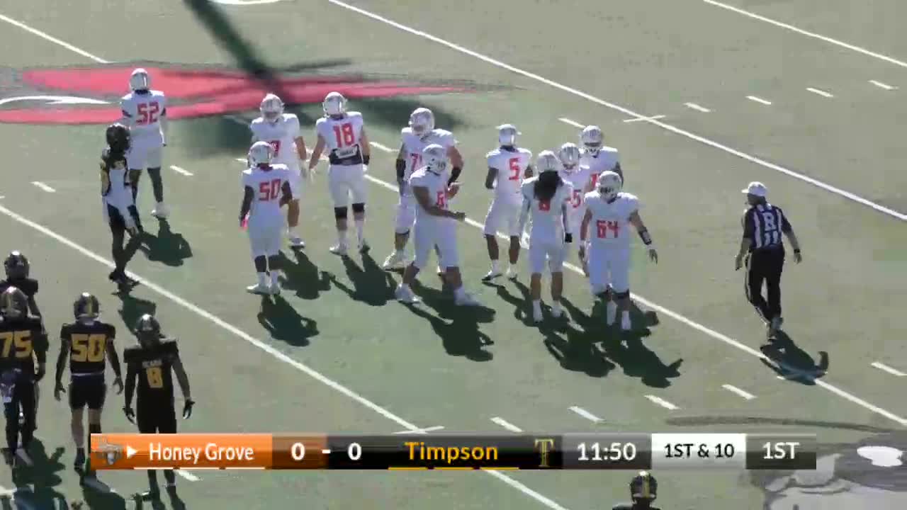 Honey Grove Warriors vs Timpson Bears Football HGAthletics