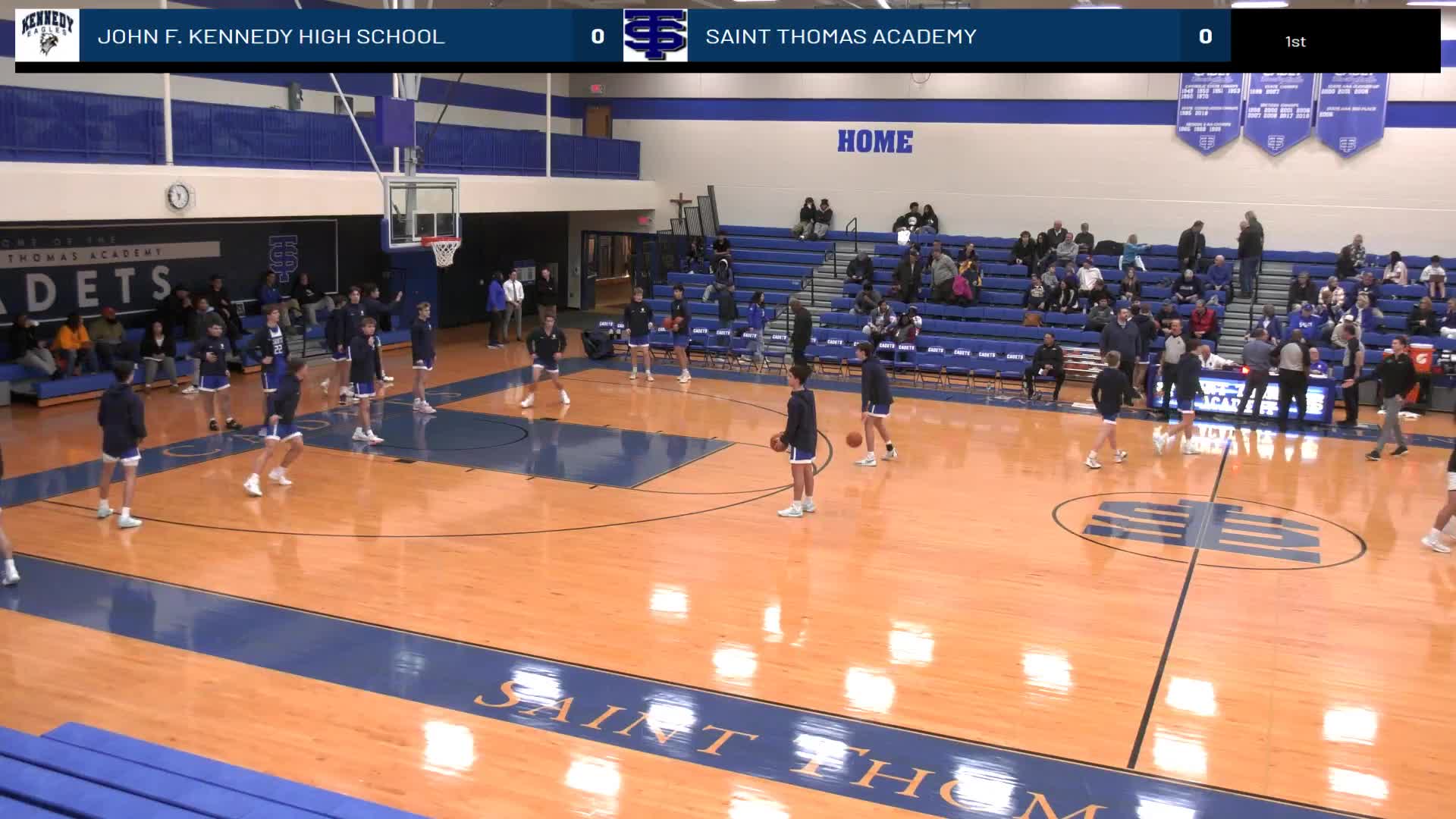 Basketball Bloomington Kennedy vs STA Basketball CadetBroadcasting