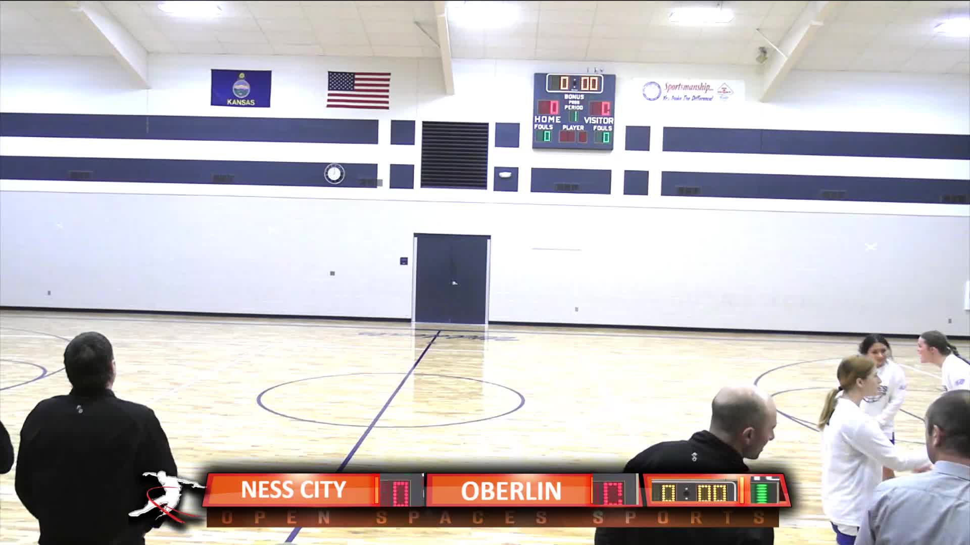 Ness City vs Oberlin (G) NWKL Basketball OpenSpacesSports1