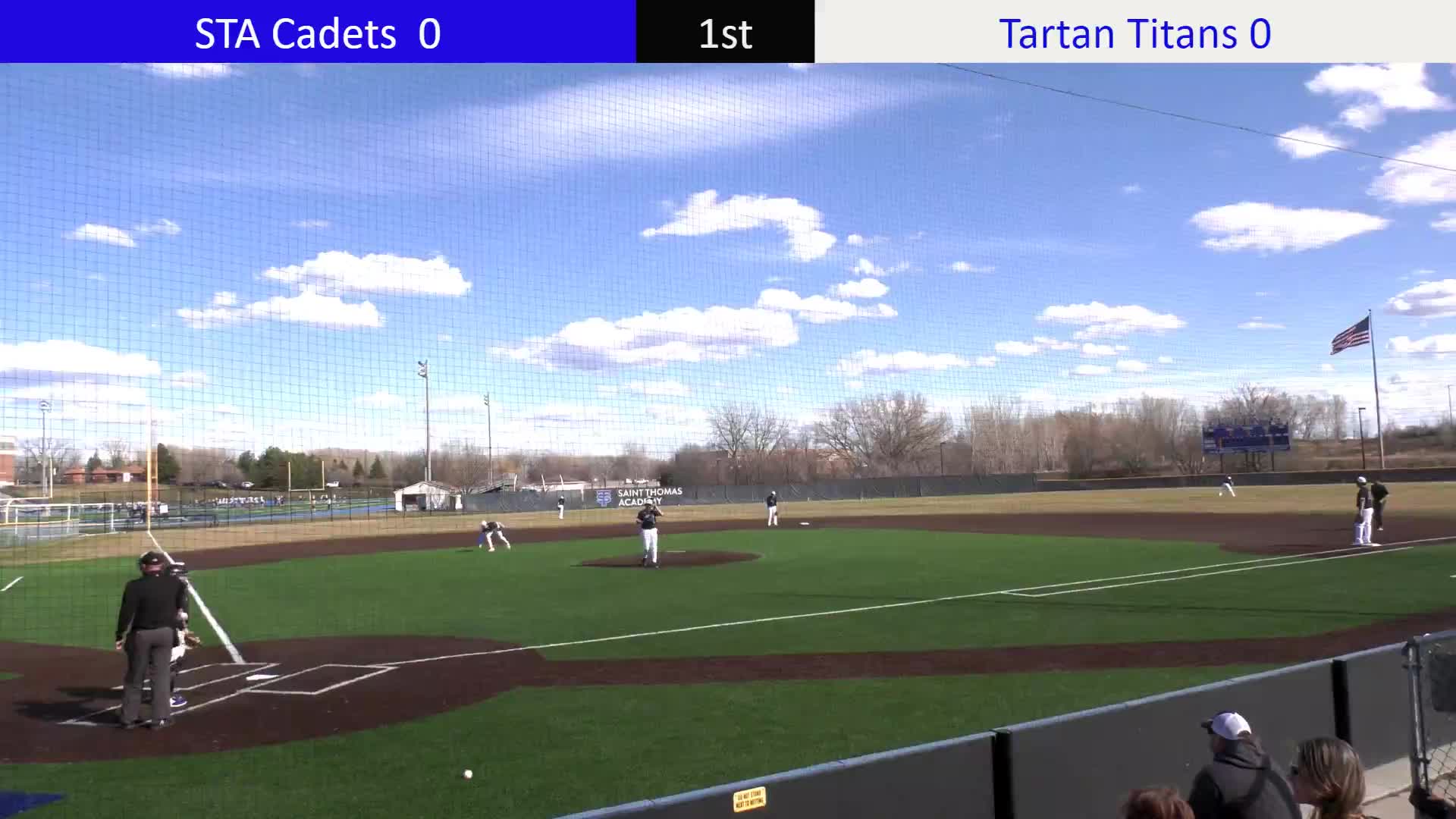 Baseball Tartan vs STA (430pm Start) Baseball CadetBroadcasting
