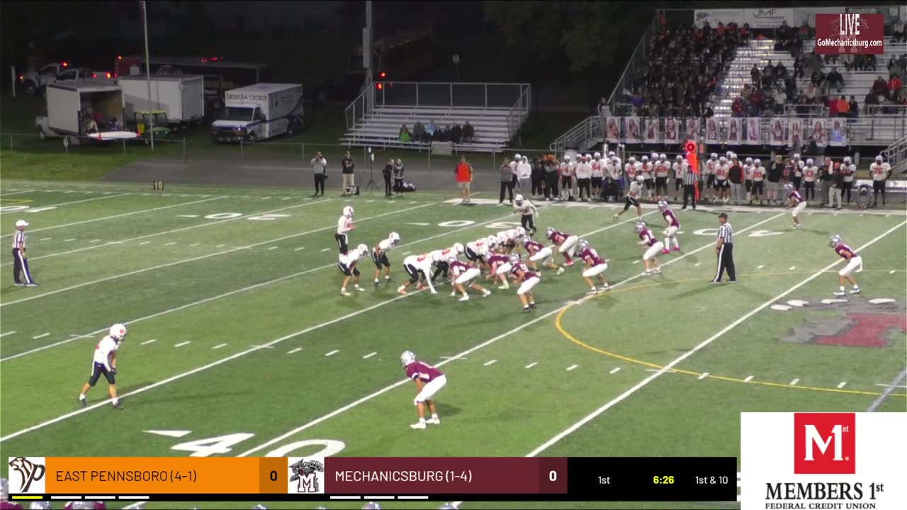 Varsity Football vs. East Pennsboro Presented by ECI Construction