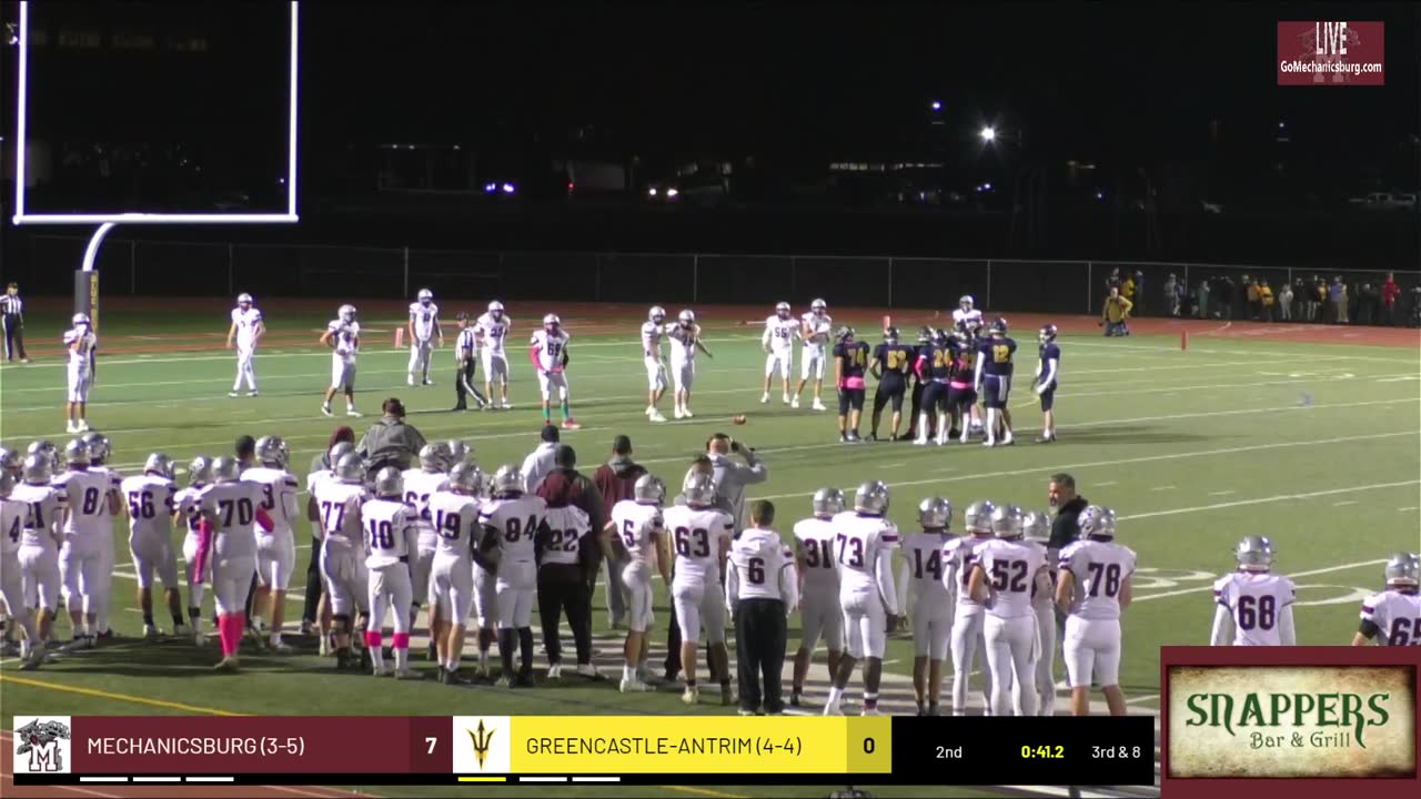 Varsity Football at GreencastleAntrim Presented by ECI Construction