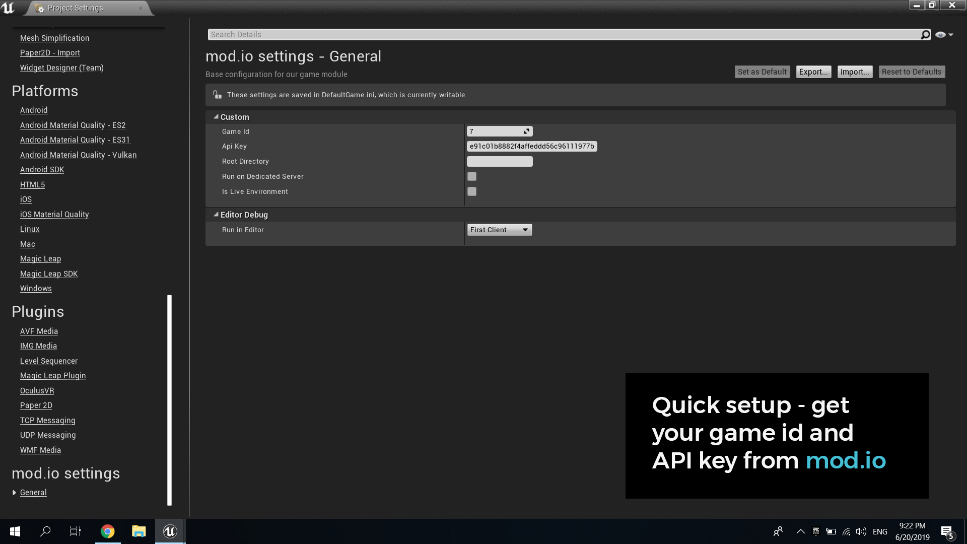 Unreal Engine mod.io Plugin image Mod DB