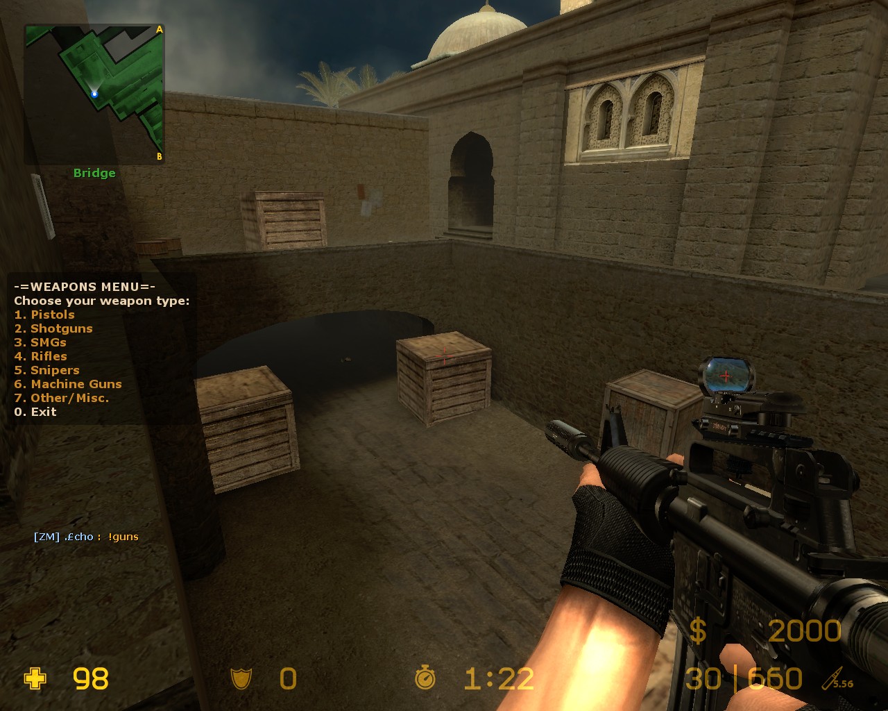 Image of the Counterstrike Source Headcrab Hunter 2 weapons menu