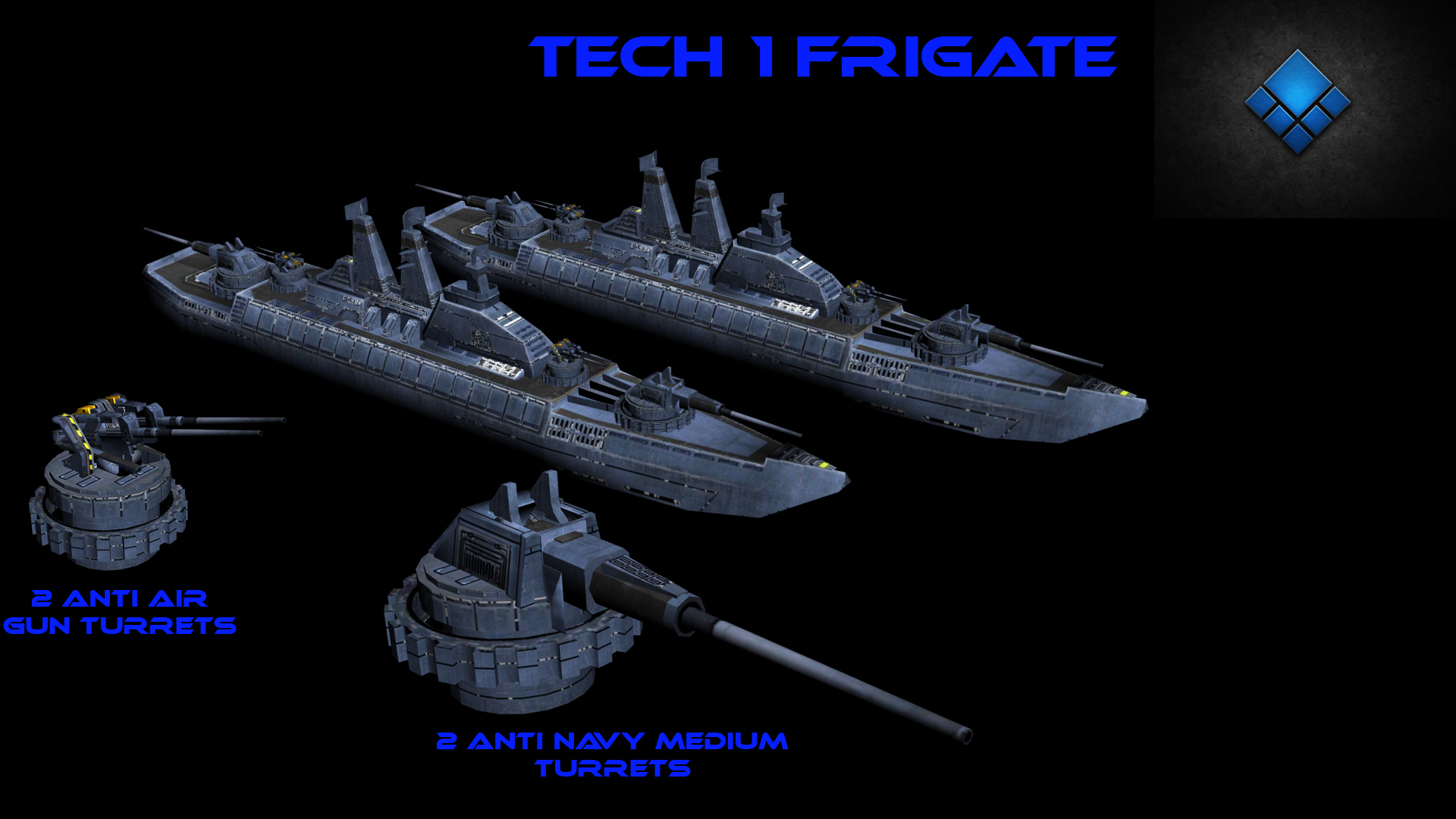 Tech 1 UEF Frigate. image Total Mayhem mod for Supreme Commander
