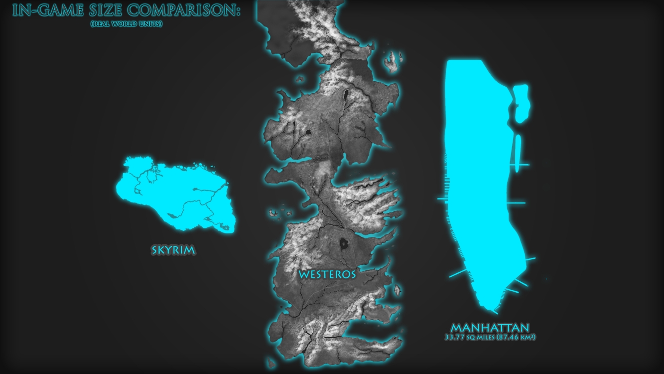 The Westeros Project Map Size / Scale Comparison image Mod DB