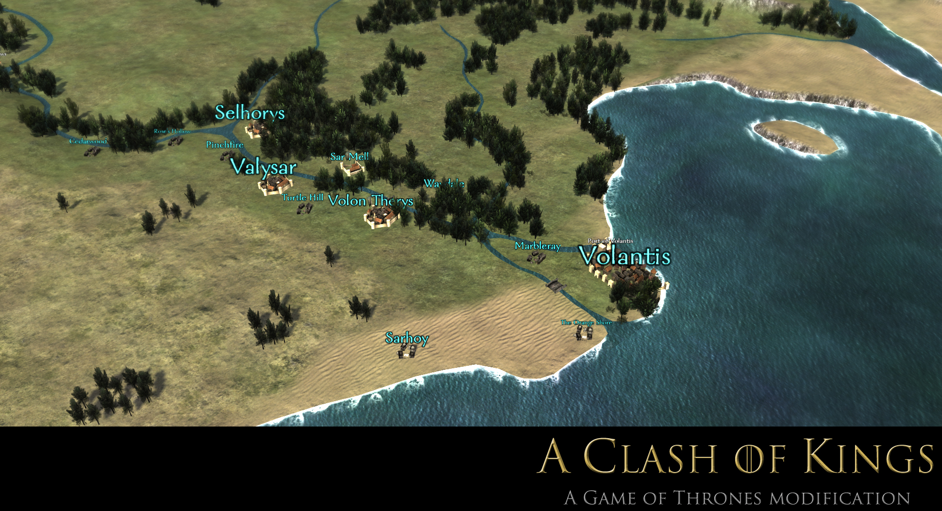 World map image A Clash of Kings (Game of Thrones) mod for Mount & Blade Warband Mod DB