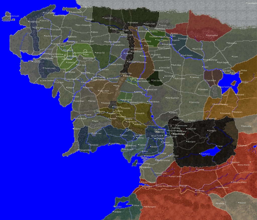 Dac Campaign Map image Divide and Conquer mod for Medieval II Total