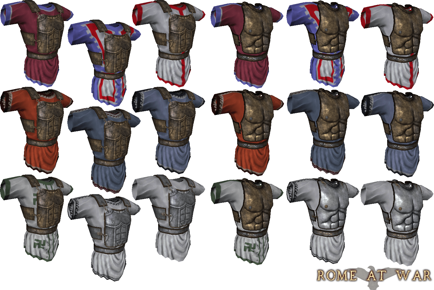 armor variations1 image Rome At War mod for Mount & Blade Warband