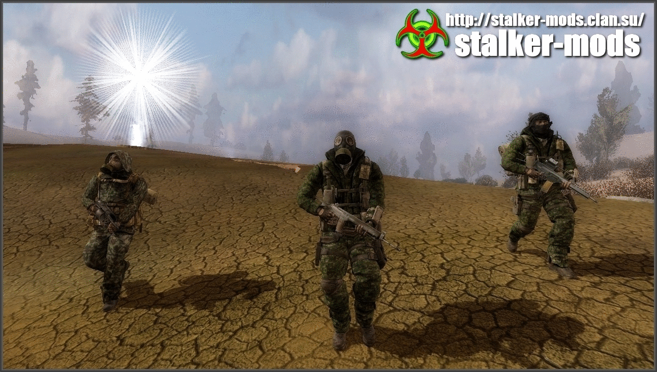 Real stalkers + Spetsnaz mod for S.T.A.L.K.E.R. Call of Pripyat Mod DB