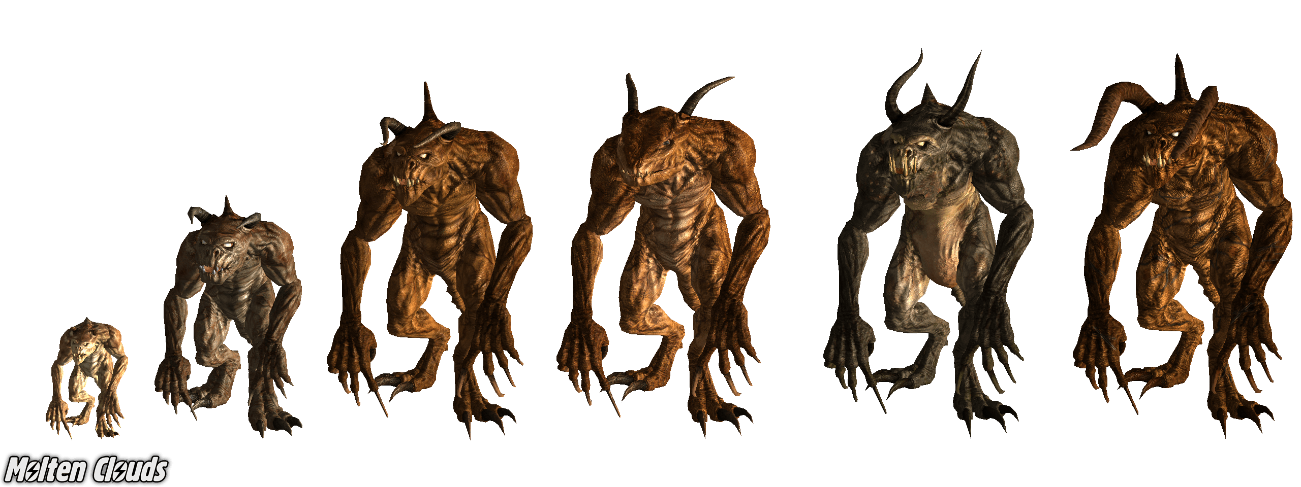 Deathclaw. Scale image The Chosen's Way mod for Fallout New Vegas
