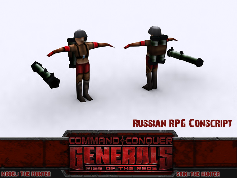 Russian RPG conscript image Rise of the Reds mod for C&C Generals
