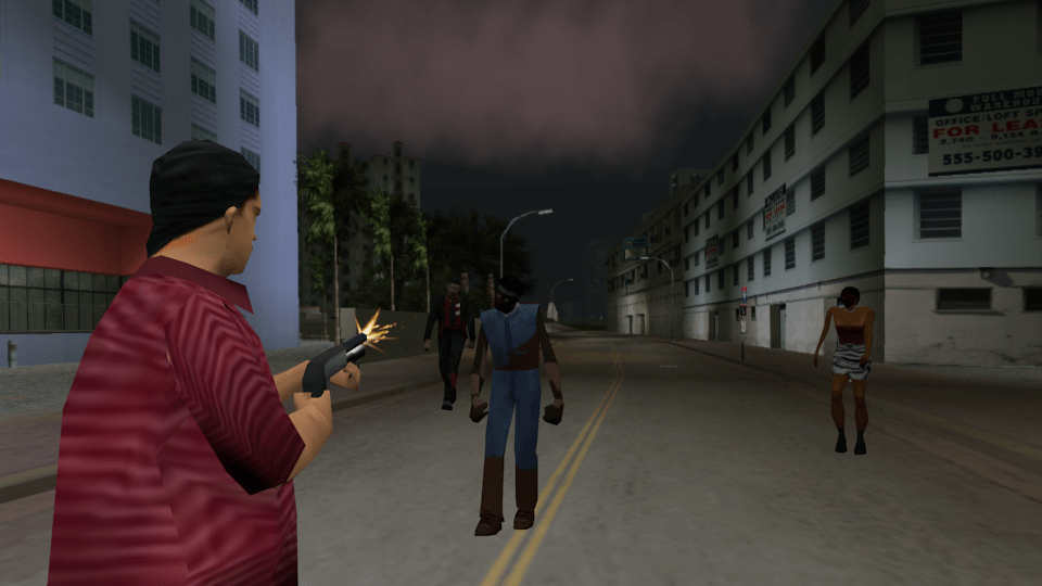 Killing zombies V image Grand Theft Auto Vice City Unsettling Night