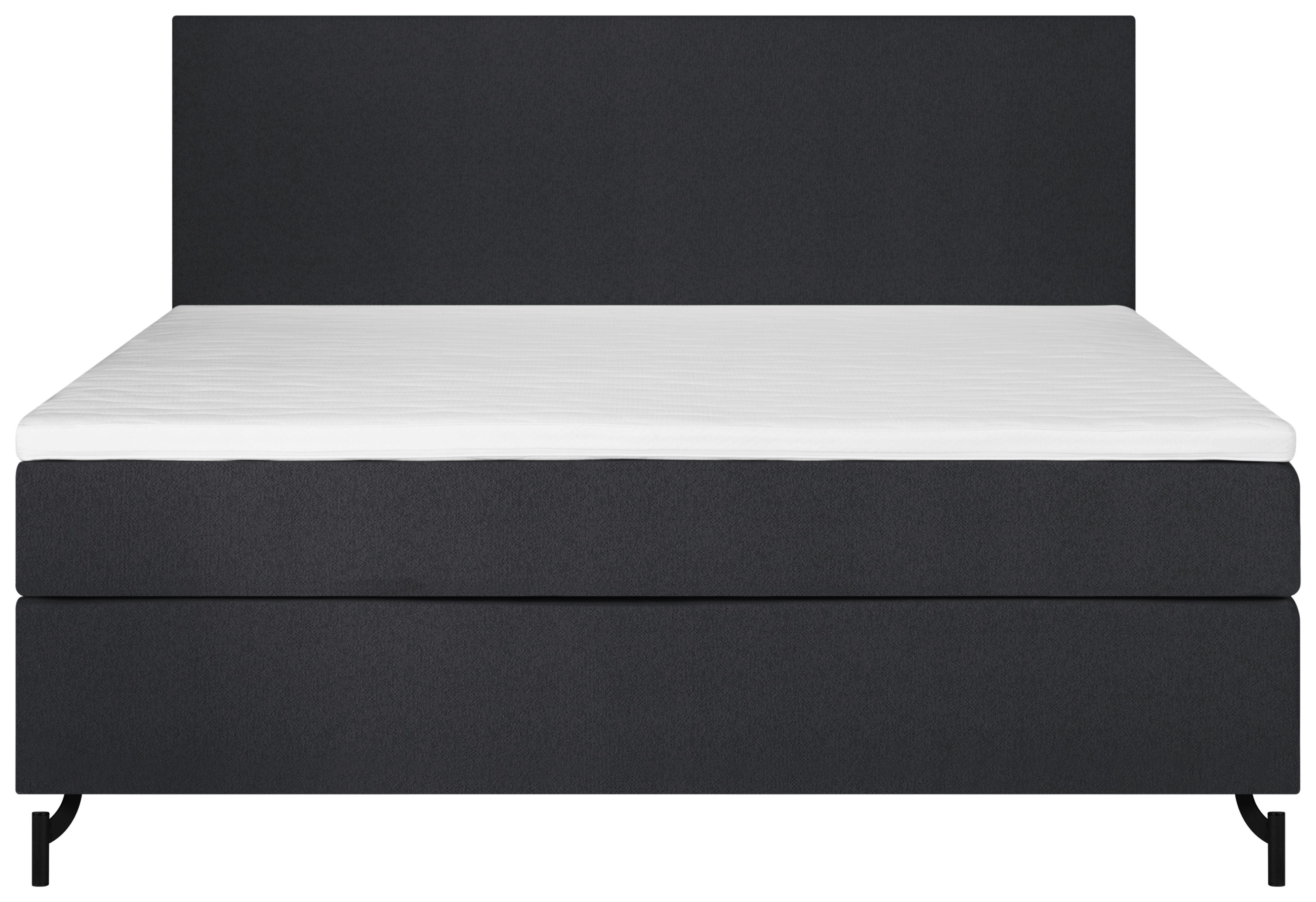 MID.YOU Boxspringbett mit Topper 180x200 cm Wels, Dunkelgrau online