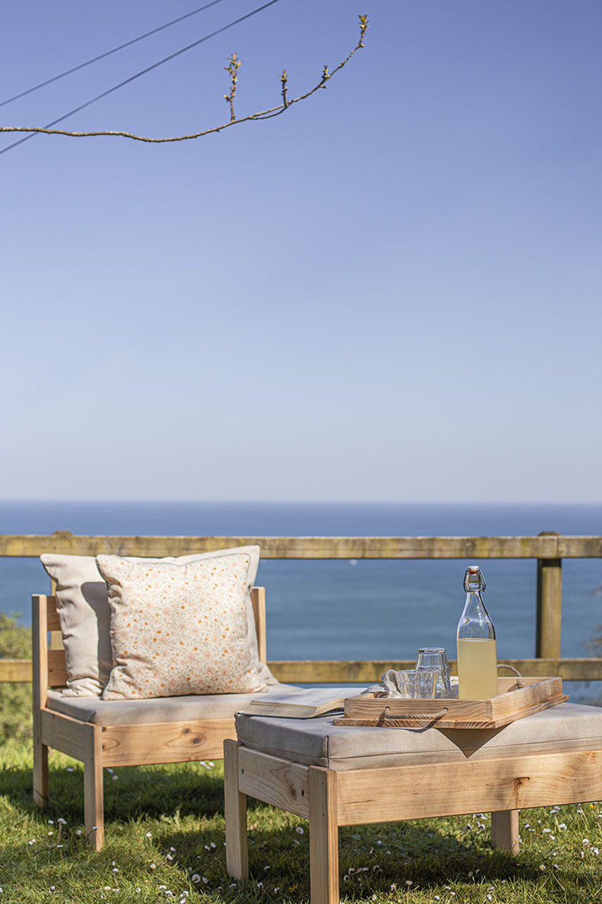 Conjunto modular chaise longue para exterior LUFE