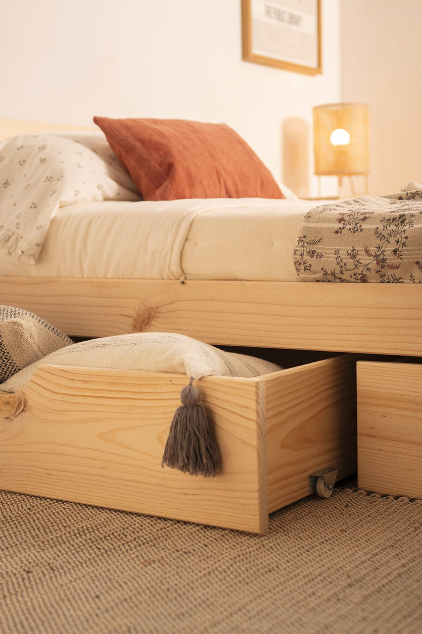 Cajones de almacenaje fondo 65 cm de madera LUFE