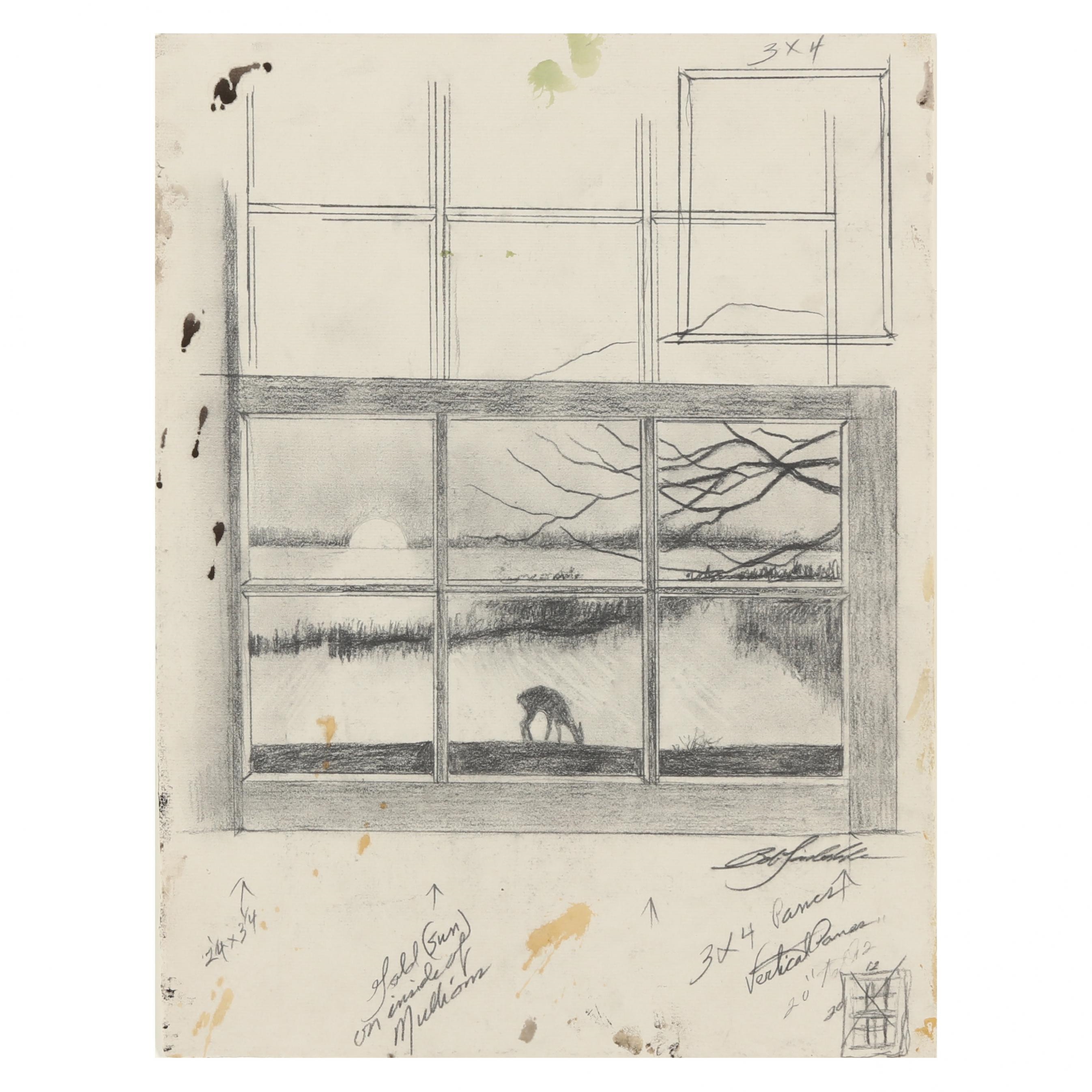 Bob Timberlake Study for First Pane (1973) MutualArt